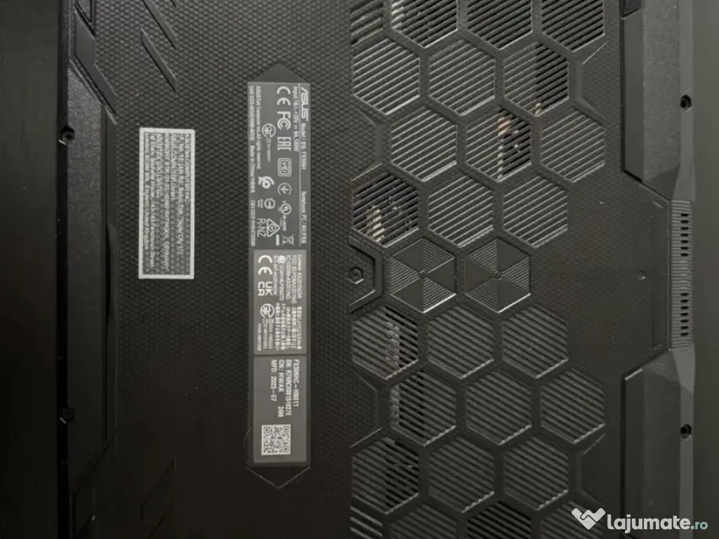 Laptop Gaming ASUS TUF RTX 3050, 16GB RAM 