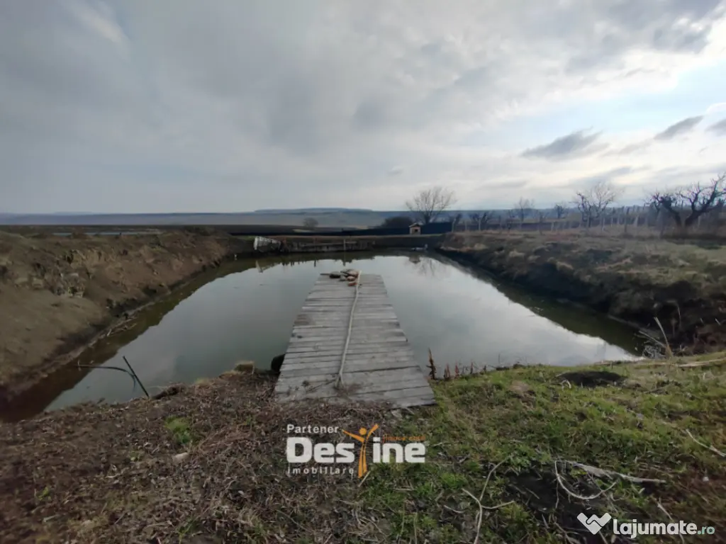 COMISION 0% - Teren intravilan cu 2 iazuri populate – 2225 