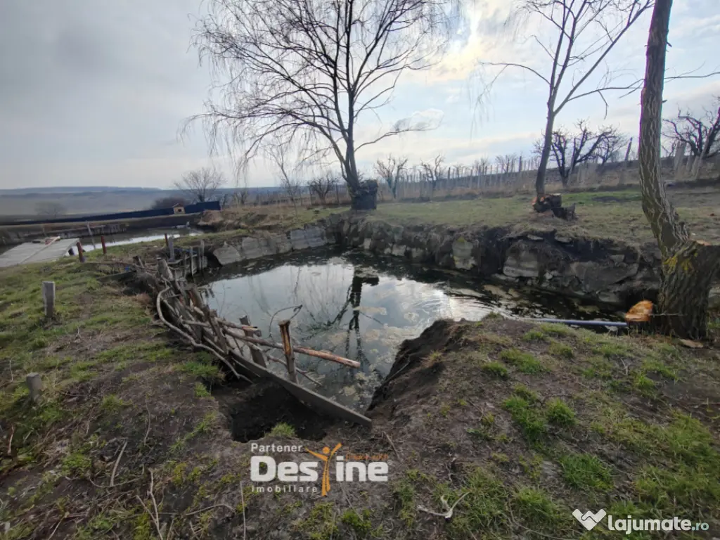 COMISION 0% - Teren intravilan cu 2 iazuri populate – 2225 