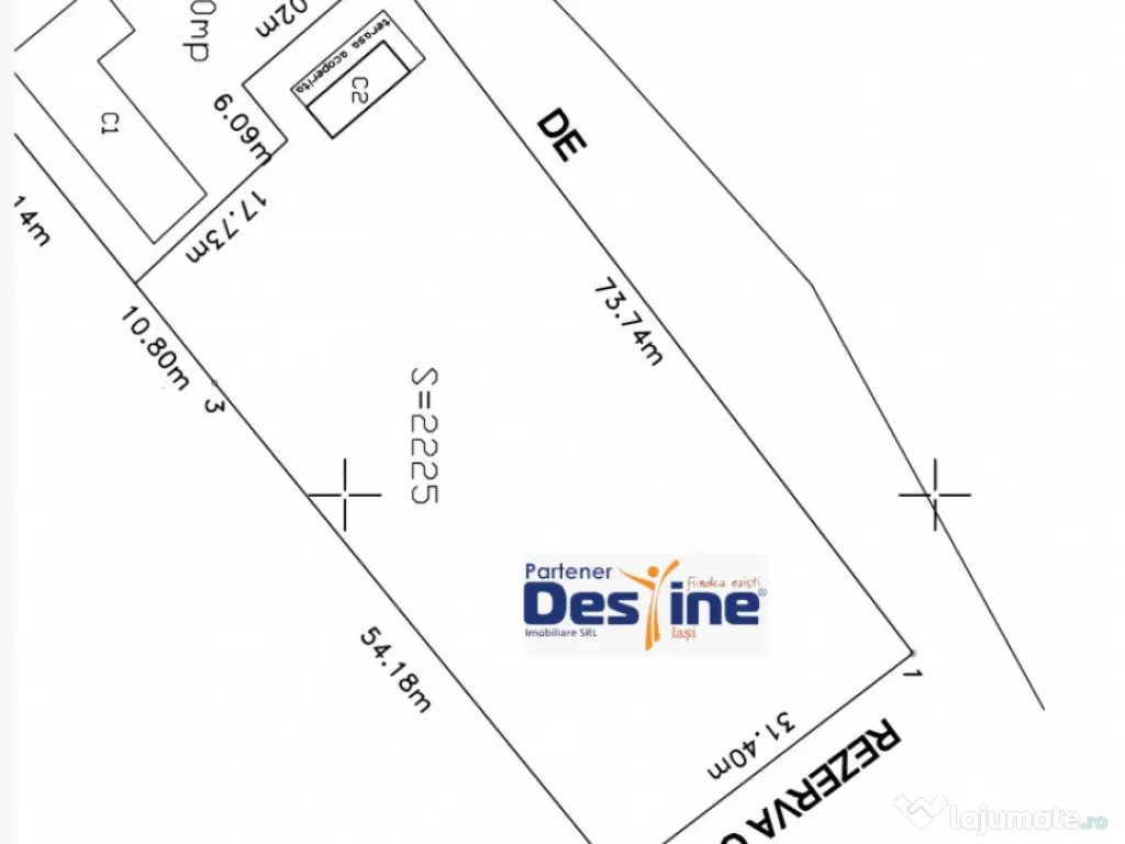 COMISION 0% - Teren intravilan cu 2 iazuri populate – 2225 