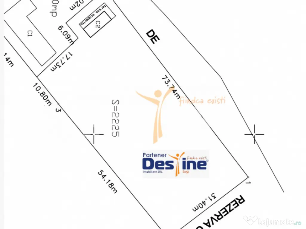 COMISION 0% - Teren intravilan cu 2 iazuri populate – 2225 