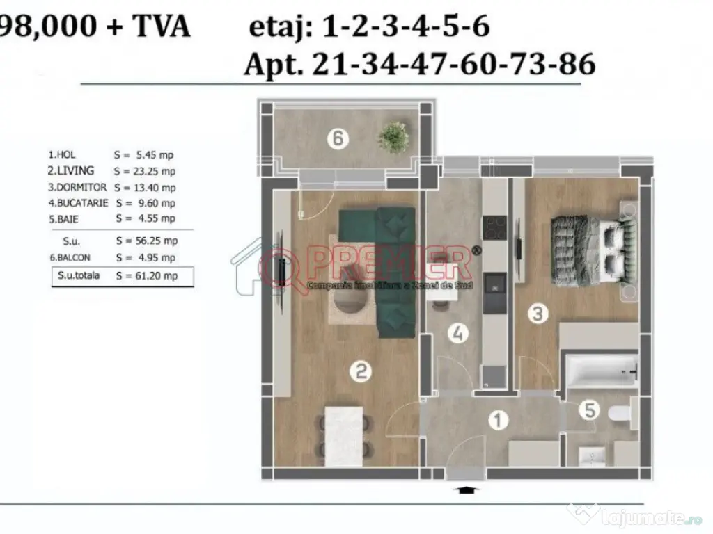 2 Camere - Postalionului - Grand Arena 