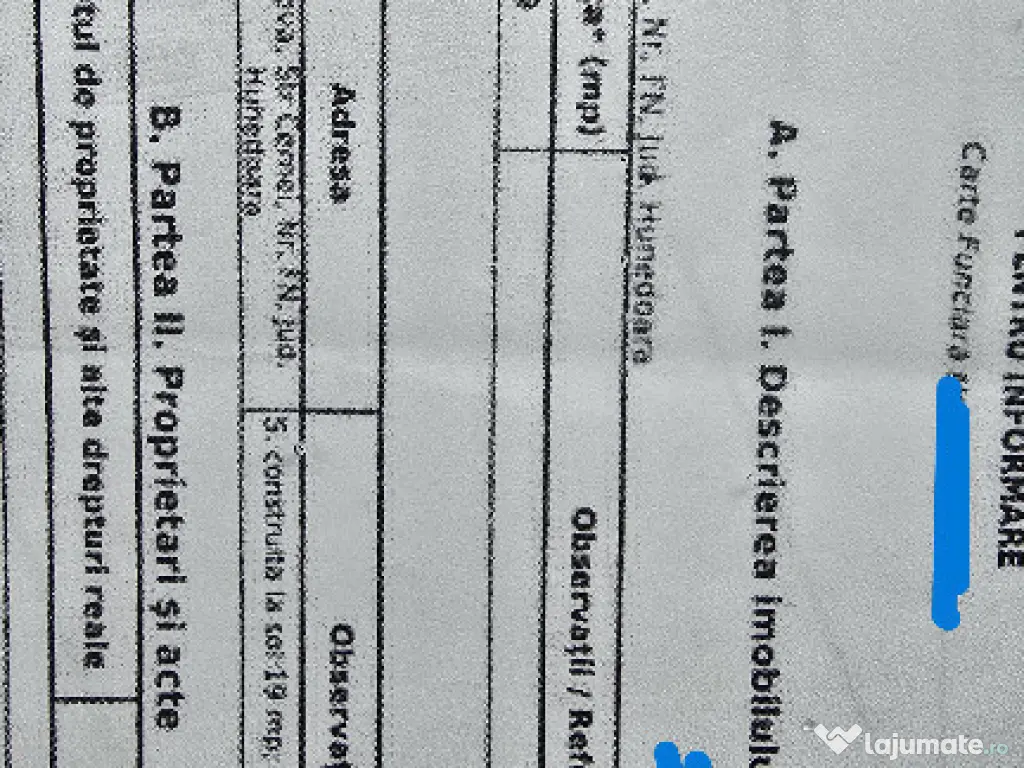 Vand garaj in Deva, pe strada Cernei, suprafata utila 19 mp, construct 