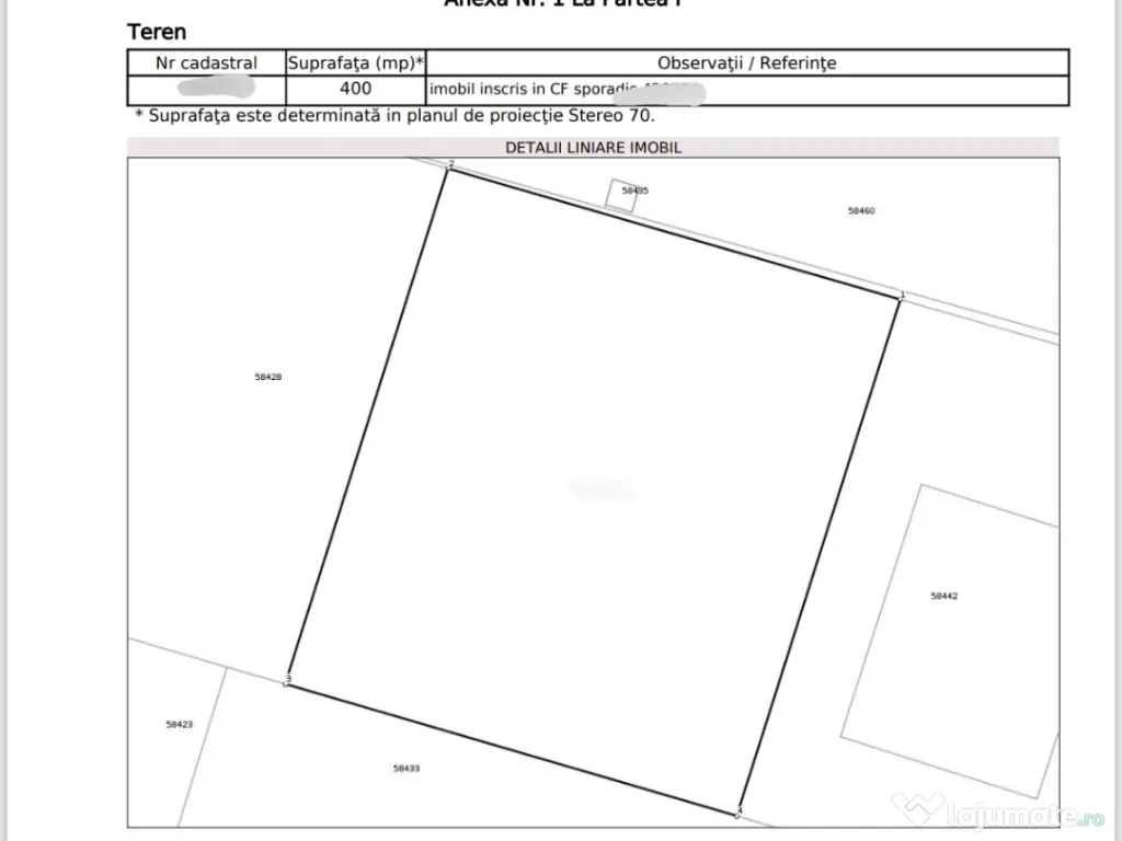 Vand teren zona case 400mp