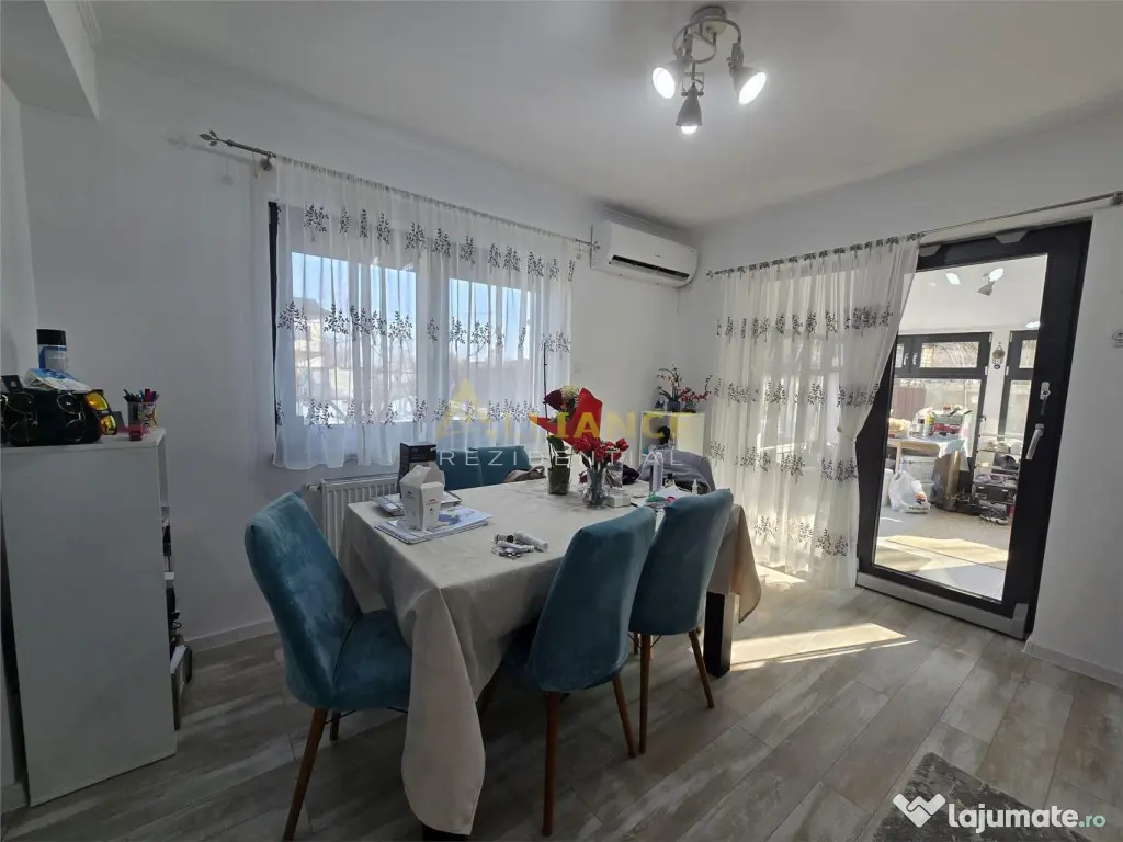 Duplex mobilat si utilat - 4 camere -2 bai - pod -10 min de