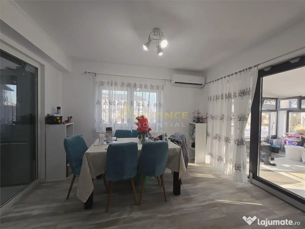 Duplex mobilat si utilat - 4 camere -2 bai - pod -10 min de