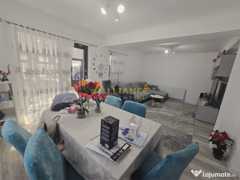 Duplex mobilat si utilat - 4 camere -2 bai - pod -10 min de