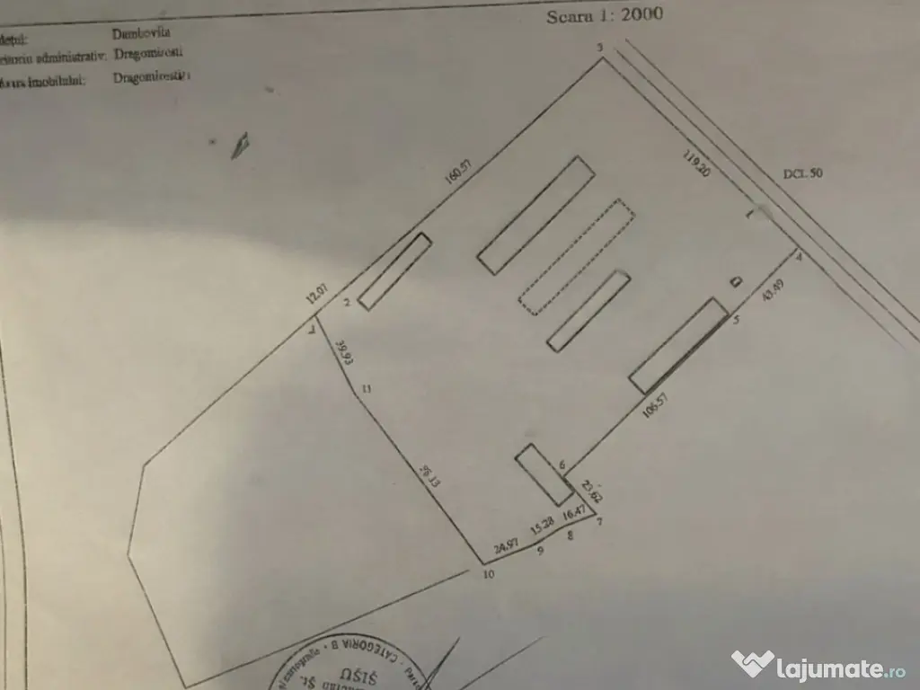 Teren cu potențial industrial și logistic – DN72A, Drago
