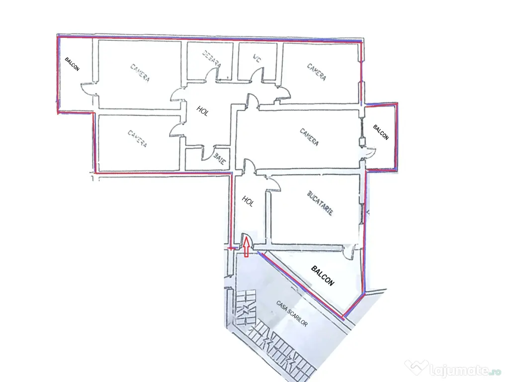 Proprietar - vand apartament 4 camere ultracentral Str. Uzinei - Gara Sibiu