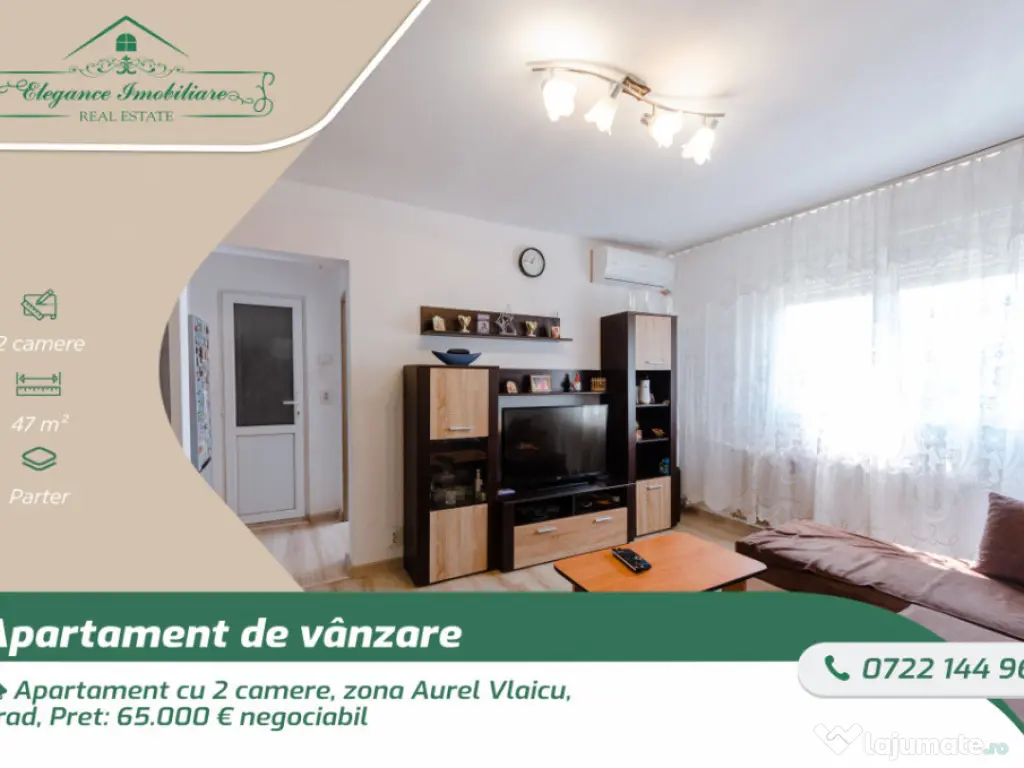 Apartament cu 2 camere, zona Aurel Vlaicu, Arad 