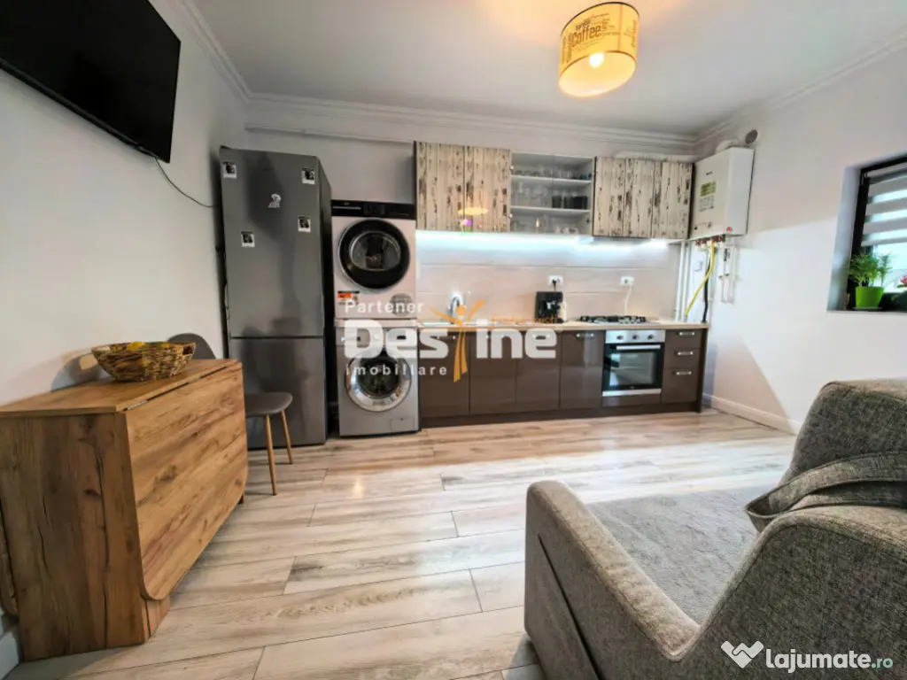 Apartament 1 camera 41mp mobilat loc de parcare și balcon 