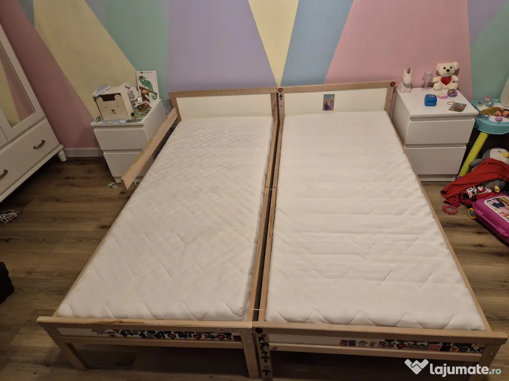 Pat copii Sniglar 70x160 cm 