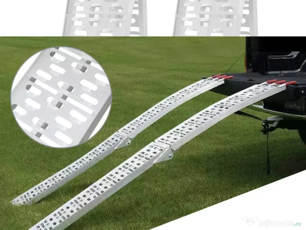 2x Rampa aluminiu pliabila pentru atv sau motocicleta 