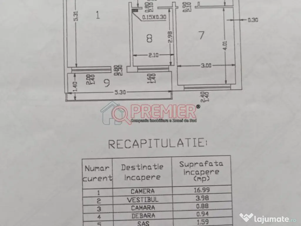2 camere Piata Sudului -Str Emil Racovita - Parcare 