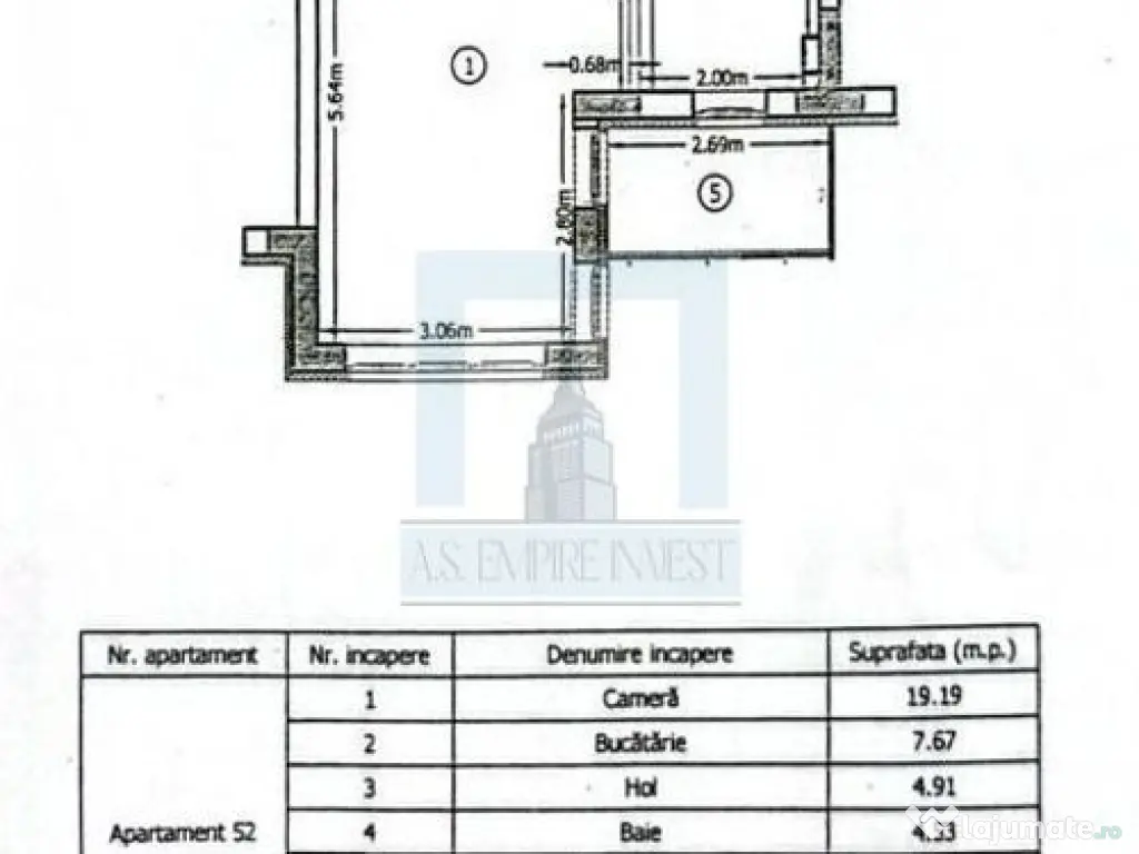 Garsonieră 40 mp + parcare + boxă - zona Avantgarden 