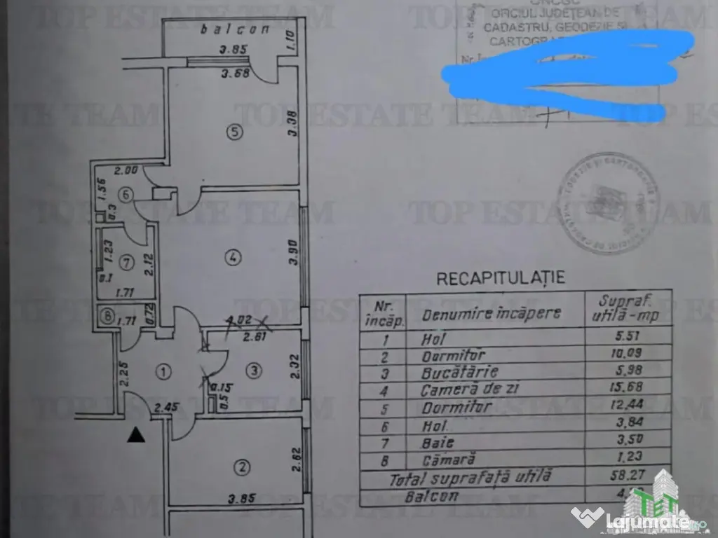 Apartament 3 cam. - Bloc Turn - - Braila 