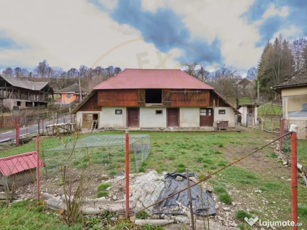 Casa la munte cu teren generos in Com. Nucsoara, loc. Slat 