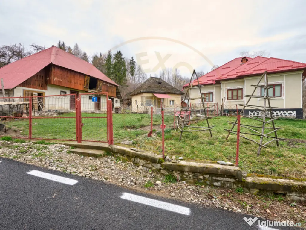 Casa la munte cu teren generos in Com. Nucsoara, loc. Slat 