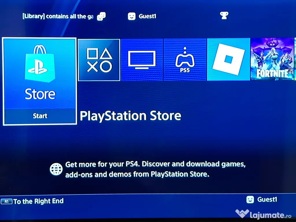 Ps4 cu o maneta si 3 jocuri 