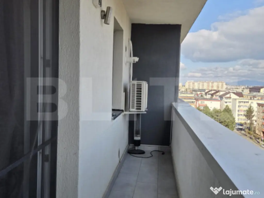 Garsoniera moderna spatioasa 42 mp + 7 mp balcon deschis | R