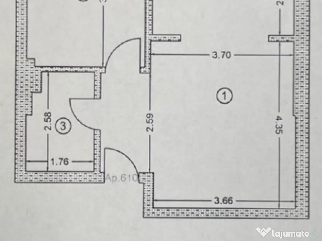 Închiriez apartament , suprafata mare 52 mp