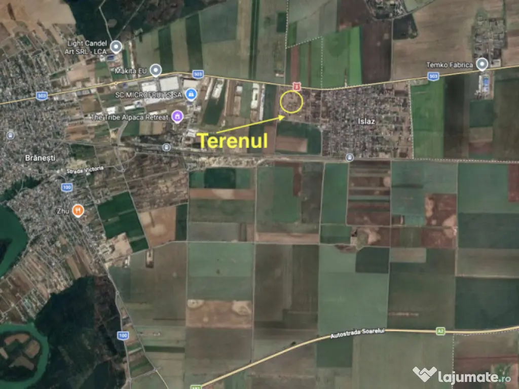 Teren vanzare-Doua deschideri-Zona in cont dezvoltare-Com Is 