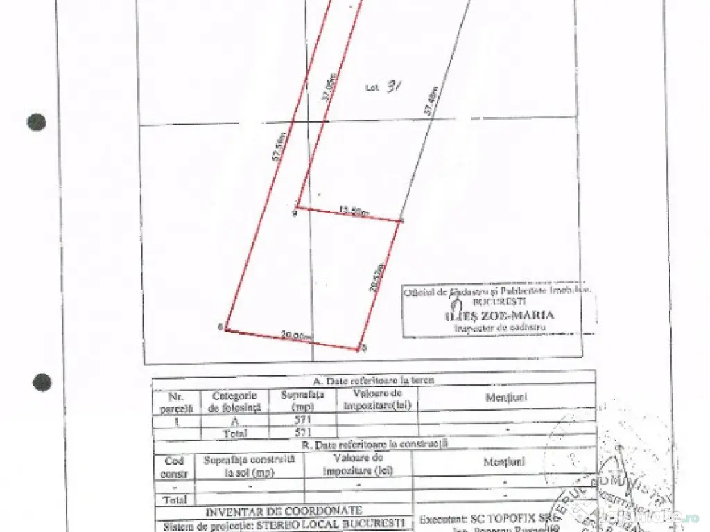 Teren Sisesti 571 mp cu PUD Aprobat