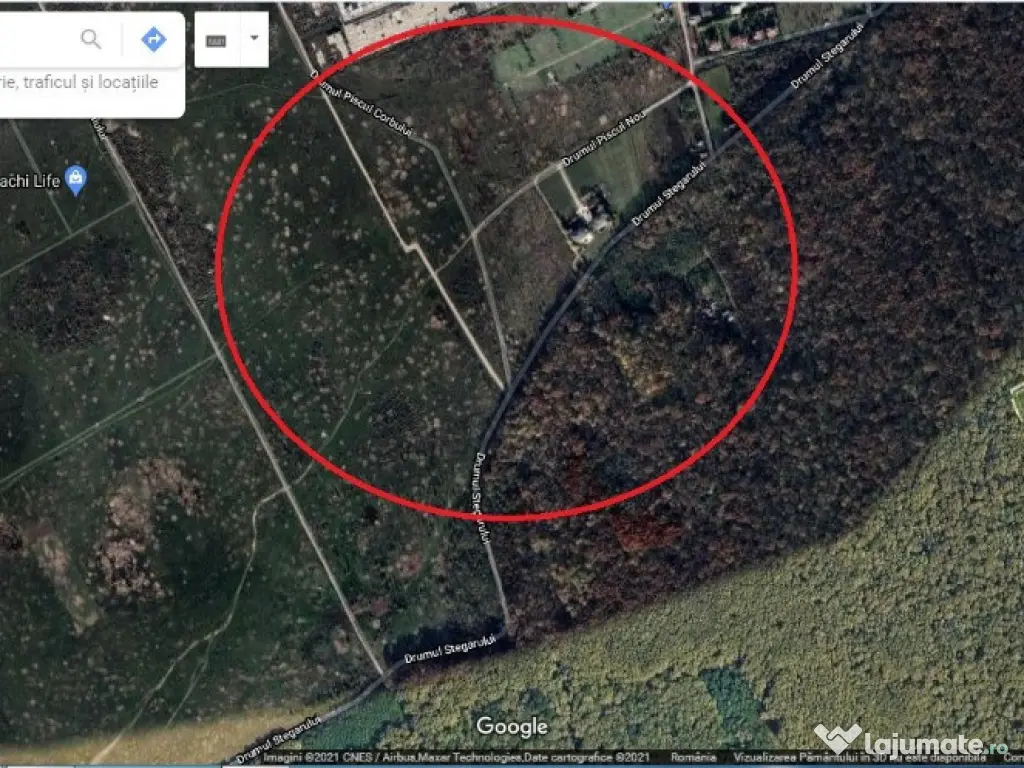 Teren Drumul Stegarului Stradal 1236 Mp New 