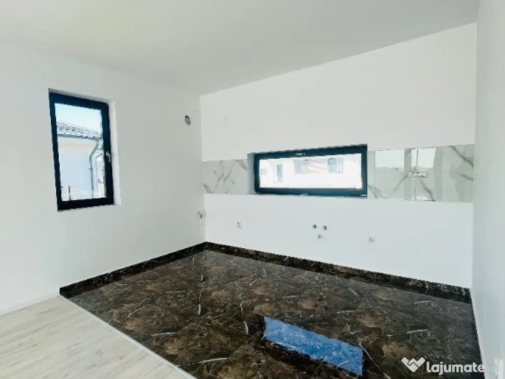 Casa individuala FINALIZATA pe parter, 115 mp, 510 mp curte, Balotesti 