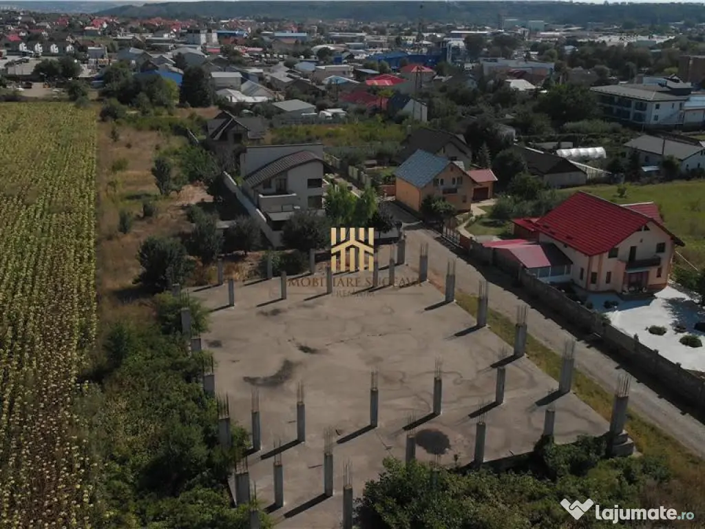 Teren 6500 mp - cu fundatie turnata si Autorizatie de Constr