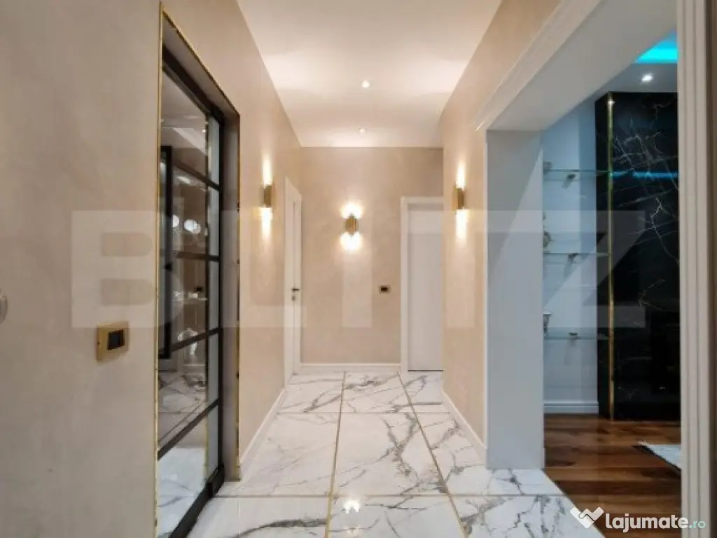 Apartament LUX cu 3 camere, 84 mp, etajul 1, zona Burdujeni