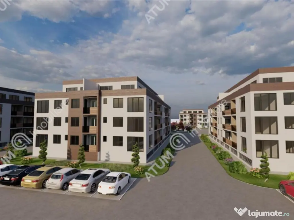 Penthouse la cheie de 3 camere cu 2 bai si terasa 76 mp zona