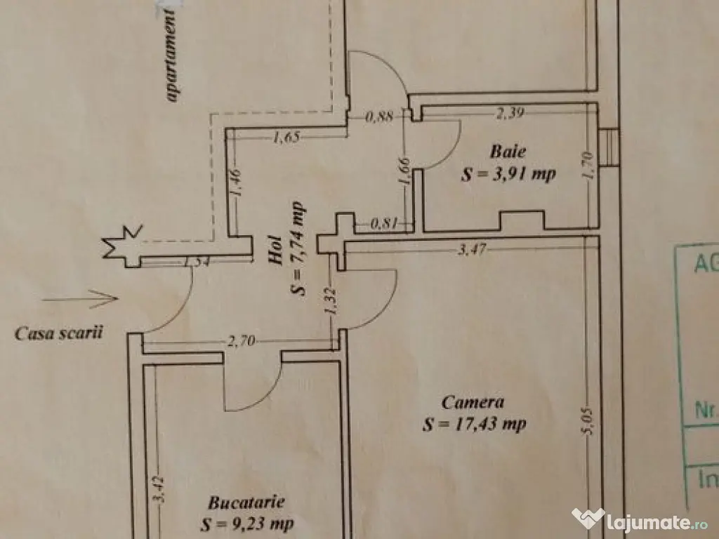 Apartament 2 camere vedere bilaterala Faleză Nord 