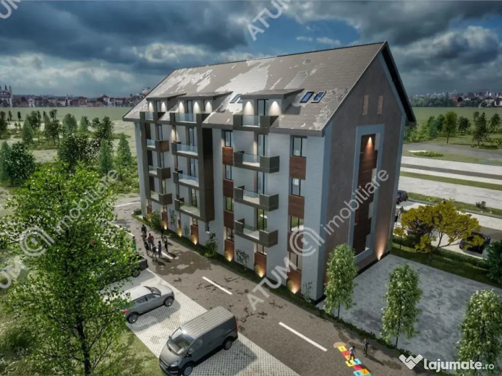 Apartament intabulat cu 3 camere 2 bai balcon si loc parcare