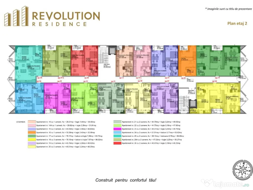 NEW! COMISION 0% Apartamente 2camere - Vasile Alecsandri 72E,Baia Mare 