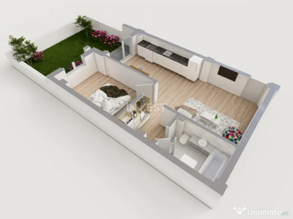 COMISION 0% ! 2 CAMERE CU GRADINA 37MP POPAS PACURARI