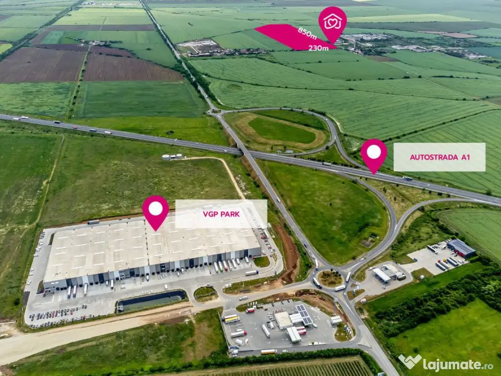 Teren cu PUZ ideal pentru parc logistic și de servicii 