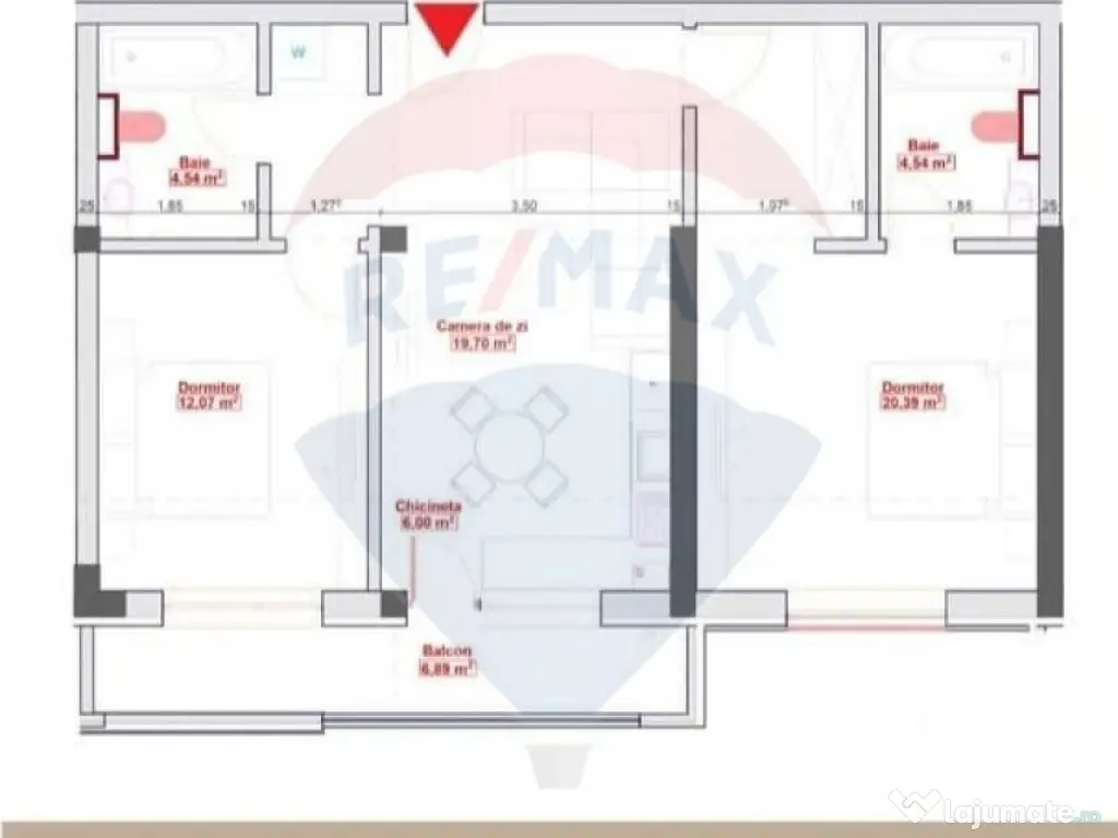 Apartamente cu 2 camere zona de Nord 