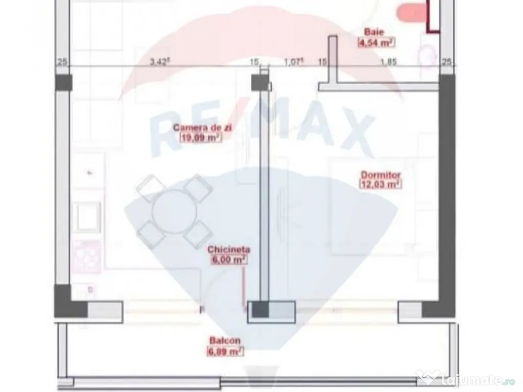 Apartamente cu 2 camere zona de Nord 