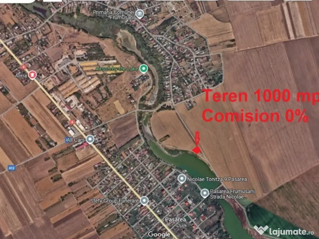 Loturi Teren Frumusani - Lac Pasarea | Localizare Extraordinara 