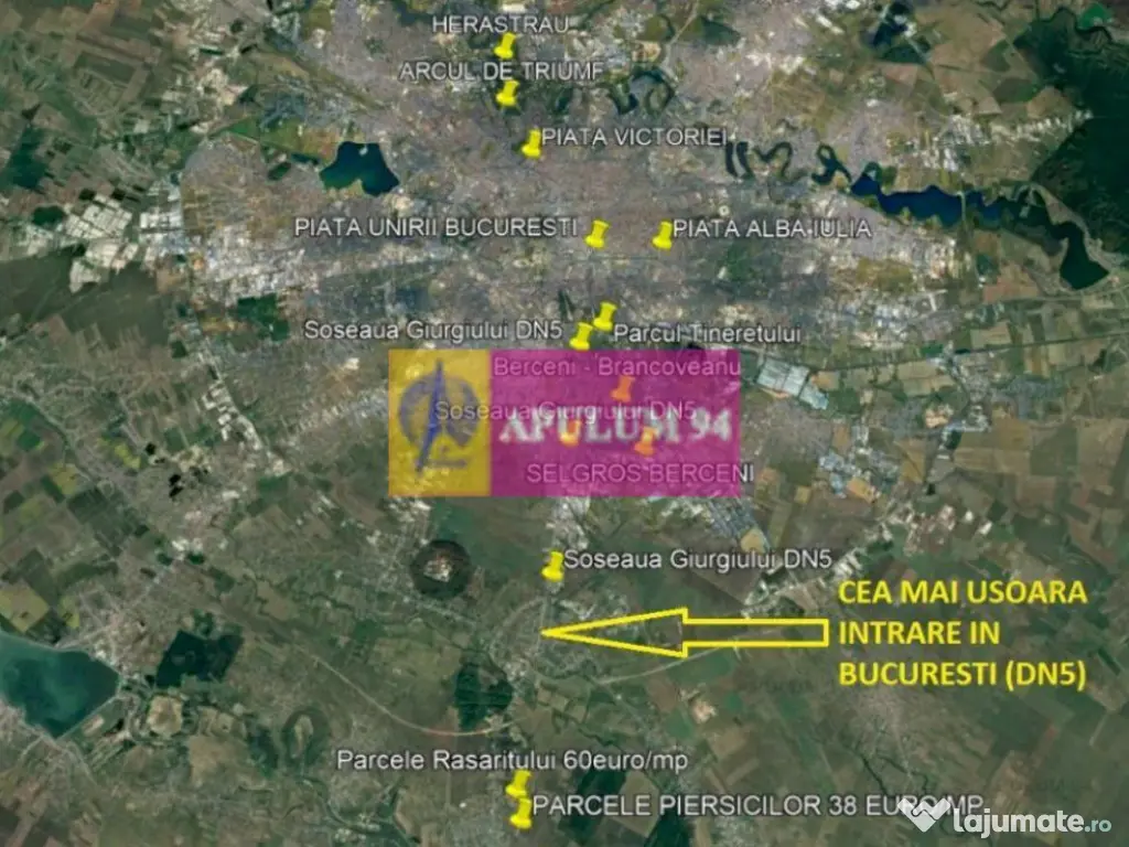 Teren construcție casă - 1 Decembrie - Zona Metropolita... 