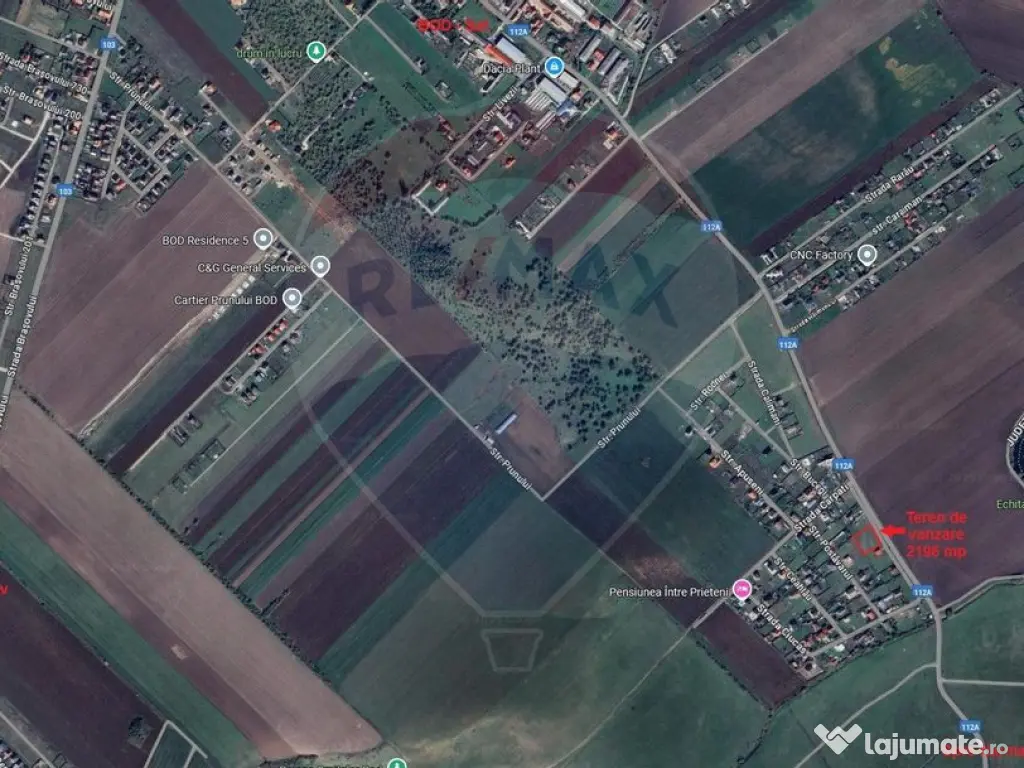 Teren Bod -Strada Harmanului, 732mp, posibil 1098mp/ 2196... 