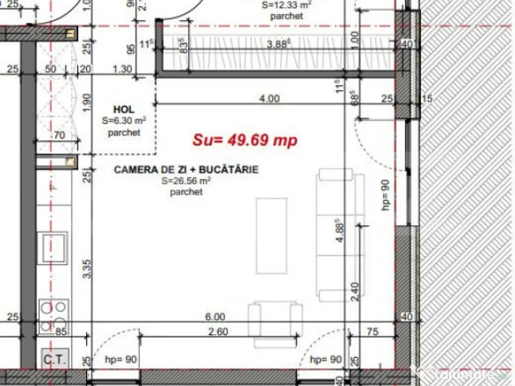 COMISION 0 | APARTAMENT 2 CAMERE | ZONA COJOCNEI 