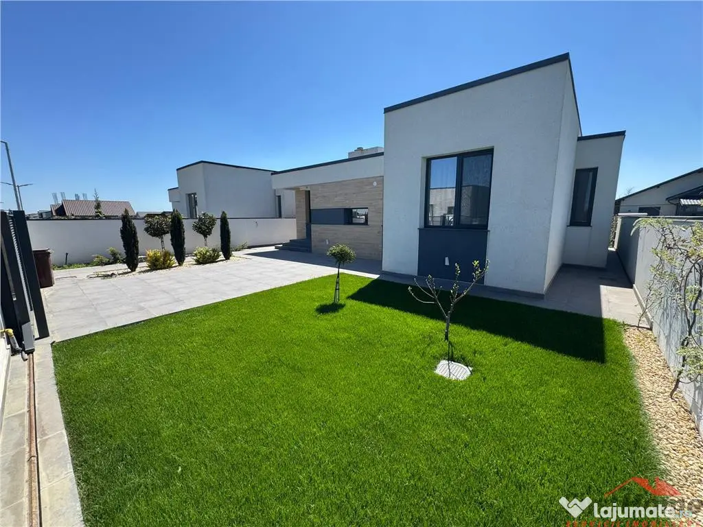 Casa parter NOUA, livada,130 mp utili, 490 mp teren,MOBILATA 