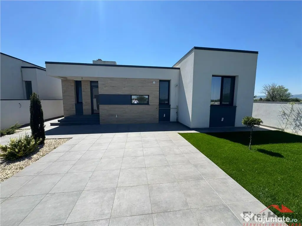 Casa parter NOUA, livada,130 mp utili, 490 mp teren,MOBILATA 