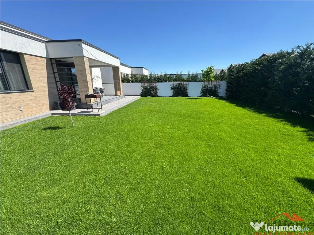 Casa parter NOUA, livada,130 mp utili, 490 mp teren,MOBILATA 