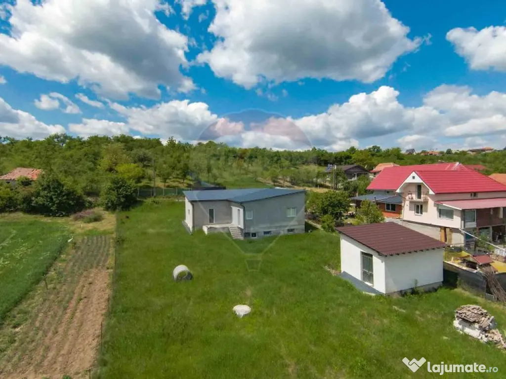 Casă cu 3 camere, anexă și 2042 mp teren de vânzare, ...