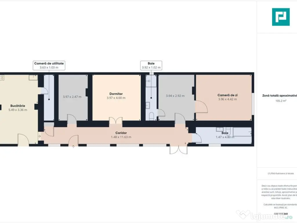 Casă cu 4 camere în Pârneava 