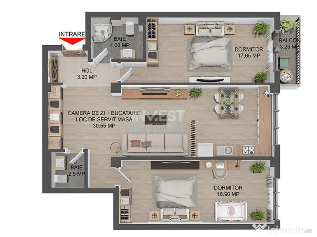 COMISION 0%! Apartament 3 Camere, 80mp Bloc Nou 