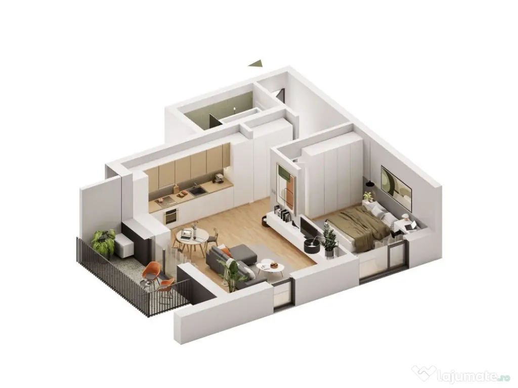 Apartament cu 2 camere în Pârneava 